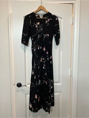 Black Floral Maxi Dress